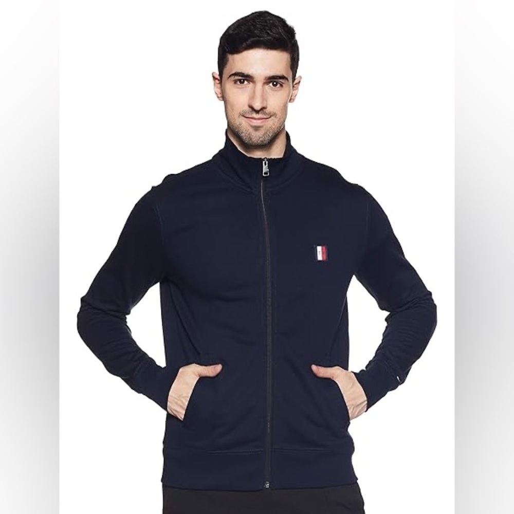 Tommy Hilfiger  Navy Blue Solid Sweatshirt size XXXL